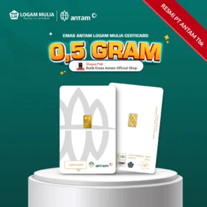 Emas ANTAM Logam Mulia Certicard - 0,5 gr